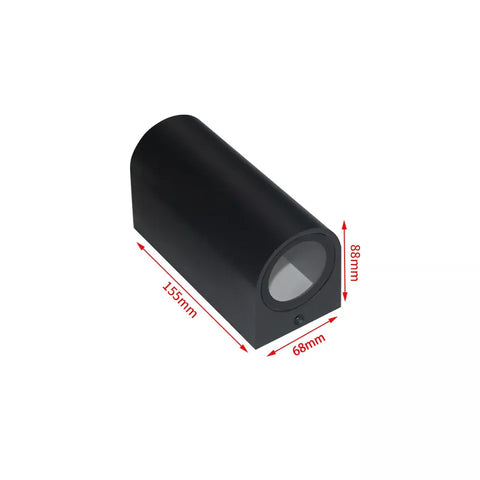 Stylish PVC LED wall light for patios and hallways

