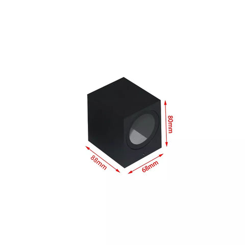 Modern square design outdoor wall light by Alpha Lights

