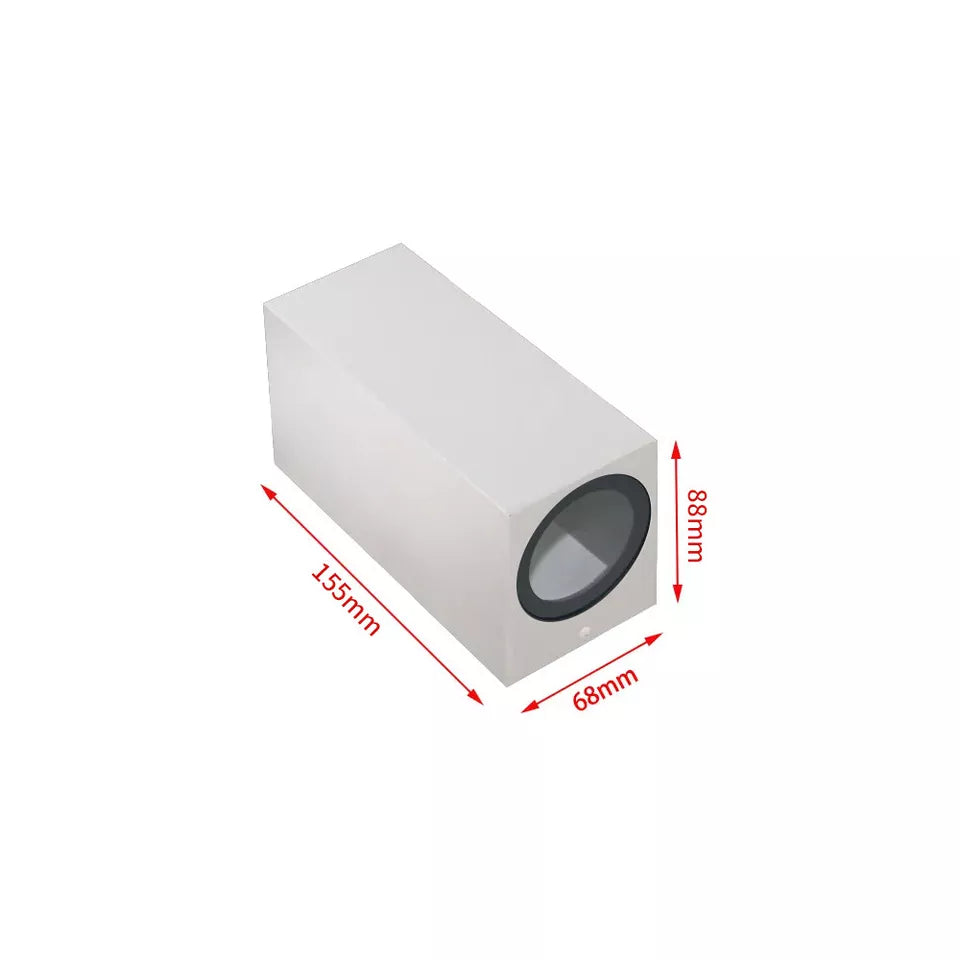 Upgrade your space with Outdoor Wall Lights in UK - 3000K Warm White LED, IP65 waterproof, modern square design perfect for any room or outdoor area.