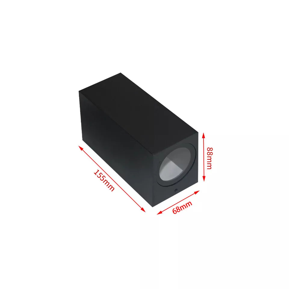 Upgrade your space with Outdoor Wall Lights in UK - 3000K Warm White LED, IP65 waterproof, modern square design perfect for any room or outdoor area.