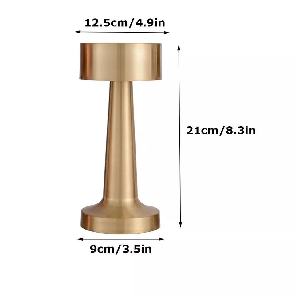 Usb charging iron table lamp, three level dimming, bar restaurant coffee shop led table lamp, bedroom dimming led night light
