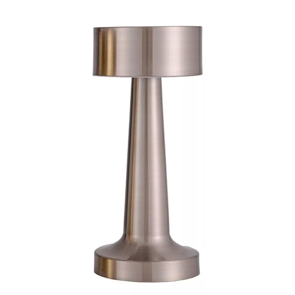 Usb charging iron table lamp, three level dimming, bar restaurant coffee shop led table lamp, bedroom dimming led night light
