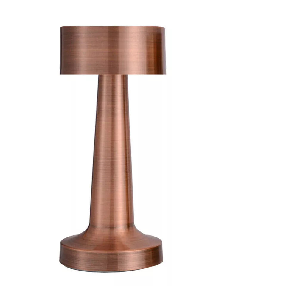 Usb charging iron table lamp, three level dimming, bar restaurant coffee shop led table lamp, bedroom dimming led night light
