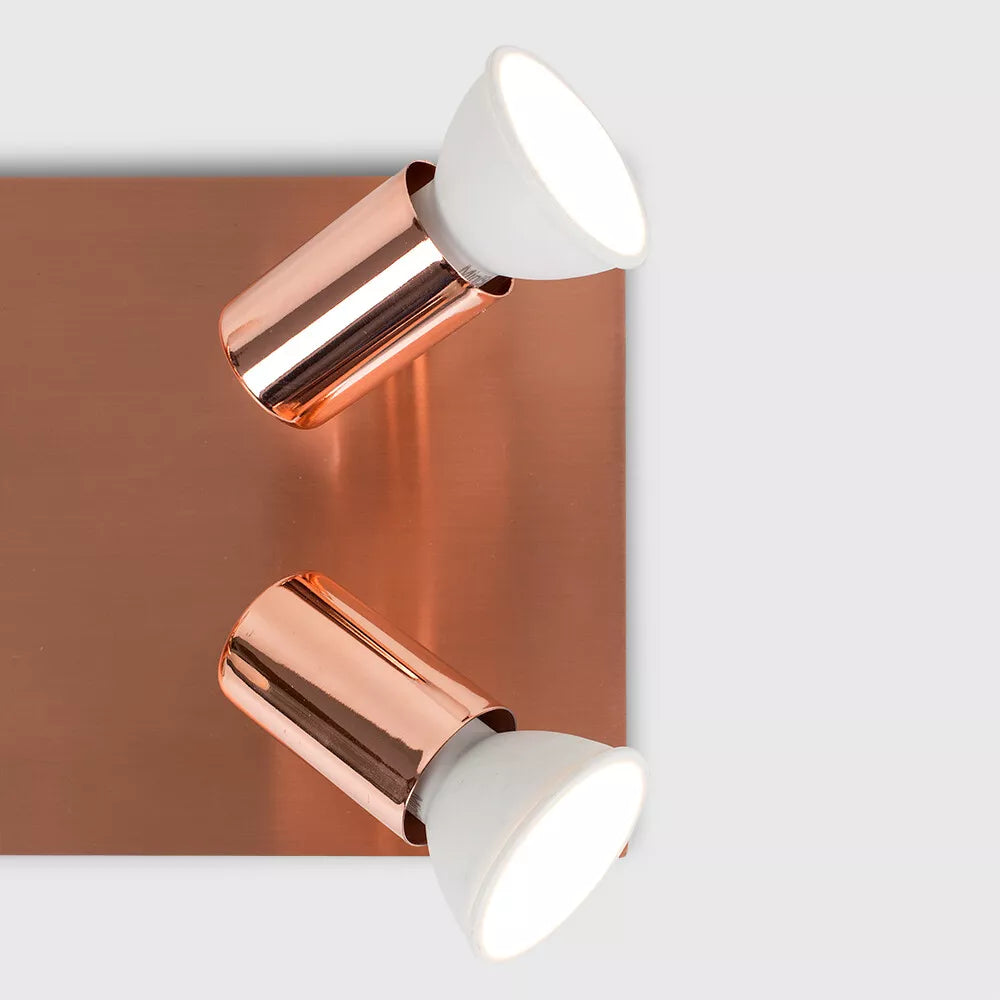 Sleek Metallic Ceiling Bar Light with 6 Spotlights

