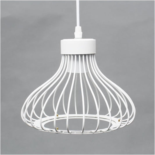 Vintage Art Cage Pendant Light Iron Black E27 Base Hanging Ceiling Lamp Industrial Vintage Lighting for Living Dining Room Bar Light Fitting Wire Cage Lampshade Lamp Cover [Energy Class E]