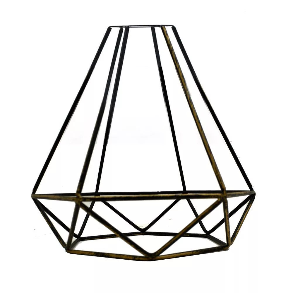 Vintage ceiling lightshade with open bulb design

