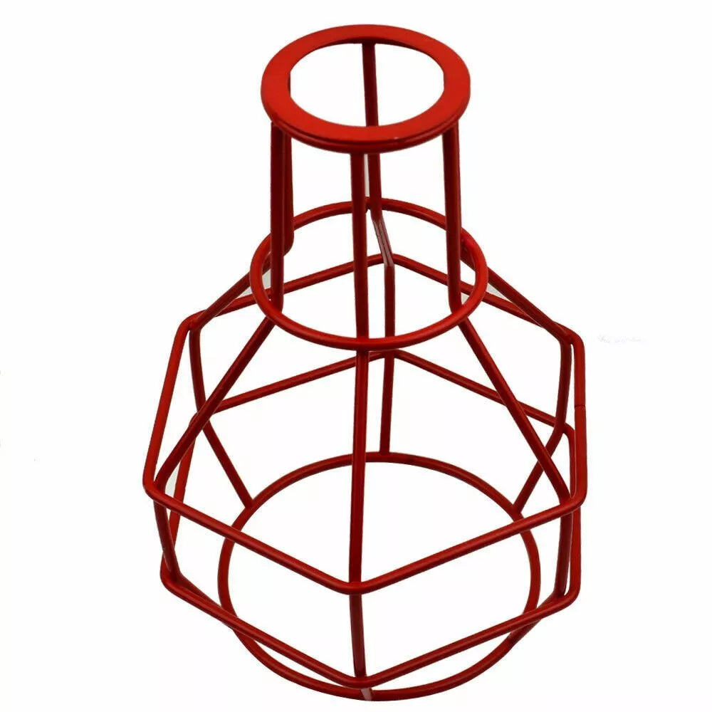 Vintage Ceiling Lightshade Metal Wire Cage Easy Fit Lampshade Hanging Lamp Nest Shade