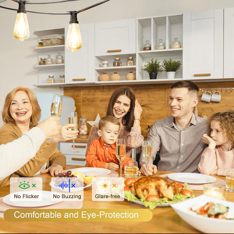 Vintage Filament Clear ST64 LED Bulb