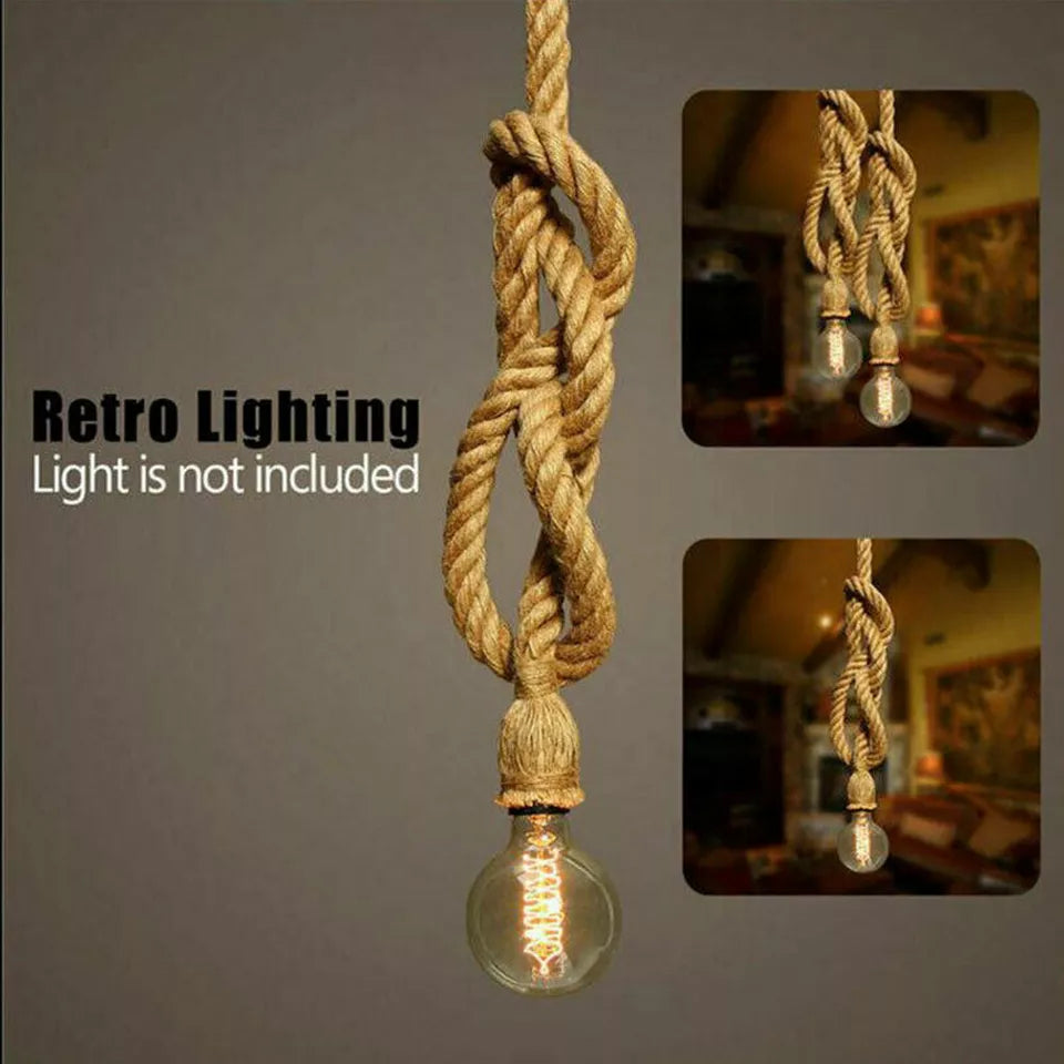 Retro-style light with exposed bulb socket

