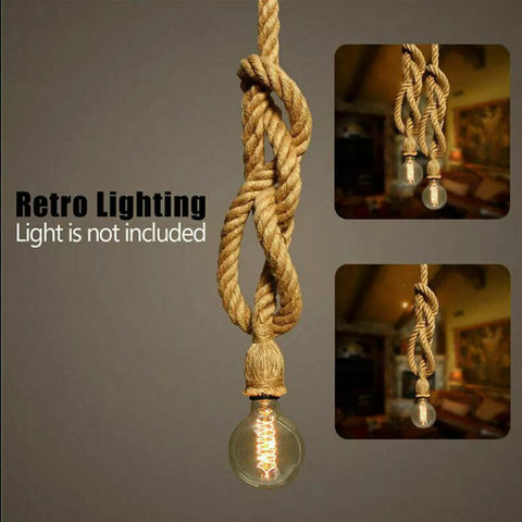Retro-style light with exposed bulb socket

