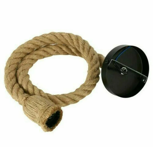 Rustic hemp rope light for UK homes


