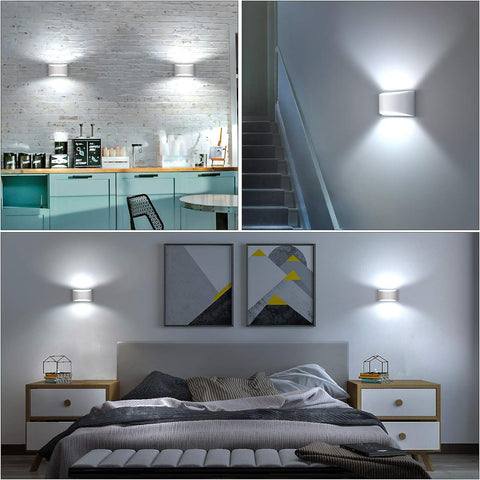 Wall-mounted dimmable LED lamp

