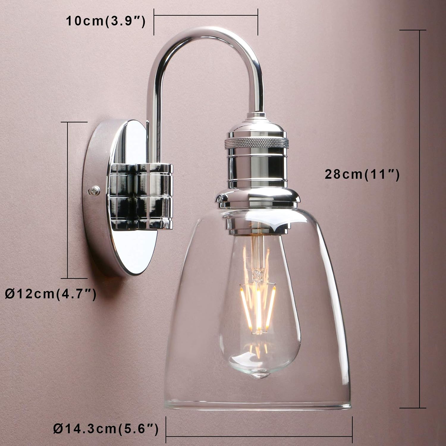 Wall-mounted light fixture 
