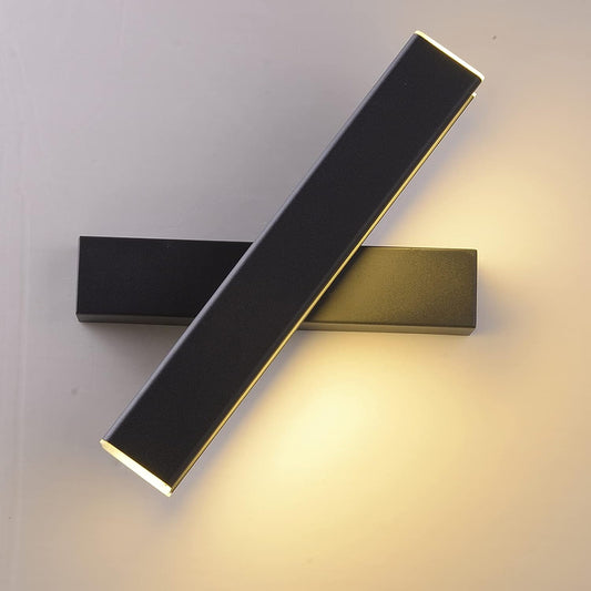 Wall Light Modern Indoor Bright LED Wall Sconce Lamps Adjustable 350° Angle 3000K Lighting Fixture Fit for Hallway Stairs Hotels Bedside Living Room (12W Warm White)