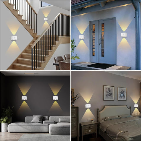 Wall light with 360° rotation

