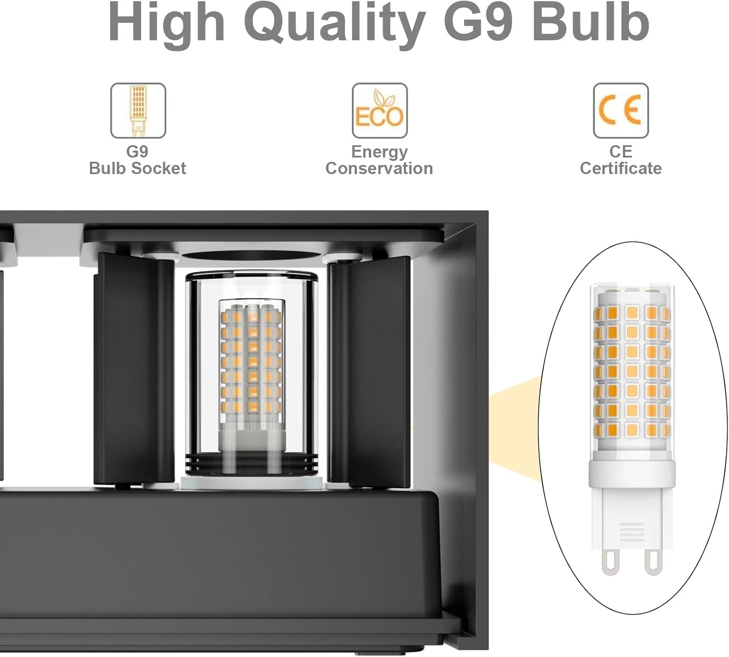 Warm white indoor wall lamp

