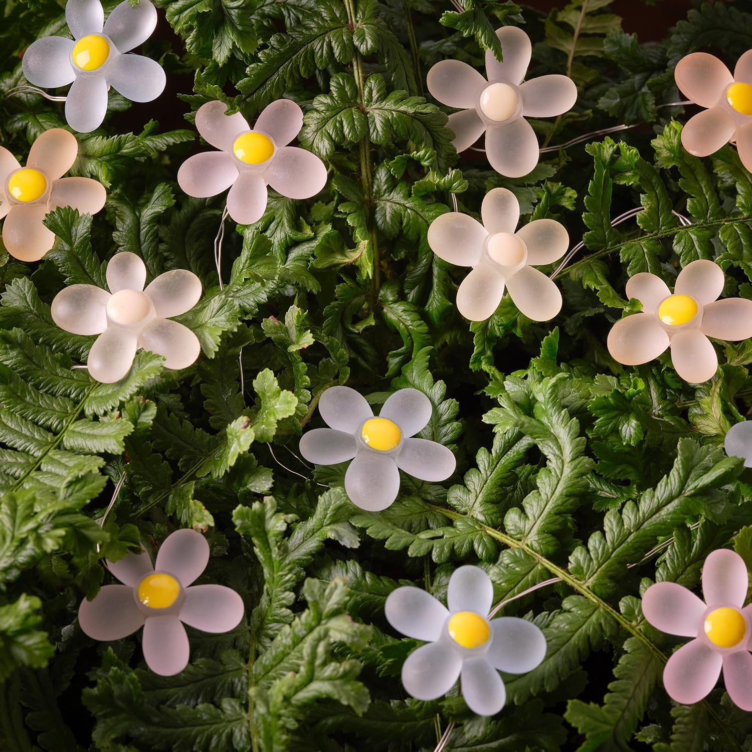 Warm white micro LED flower lights for spring and home decoration