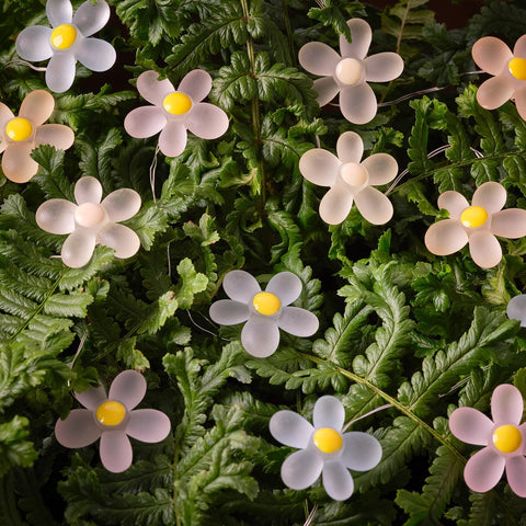 Warm white micro LED flower lights for spring and home decoration