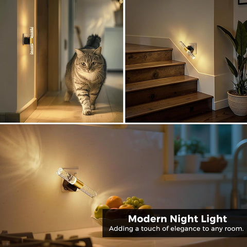 Warm white rotatable night lamp

