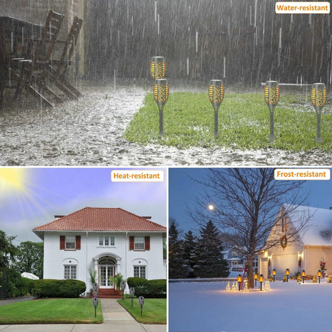 Waterproof Solar Garden Flame Lights

