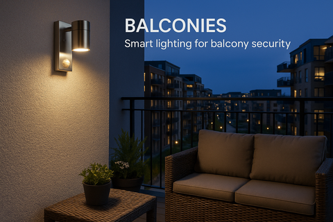 Waterproof outdoor wall light with motion sensor

