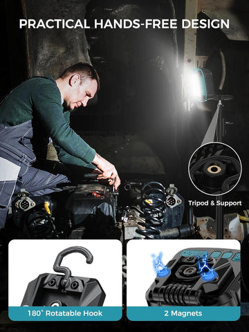 Waterproof rechargeable work light 4000 lumens

