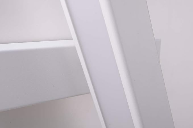  Adjustable LED wall sconce with a clean, minimalist white finish