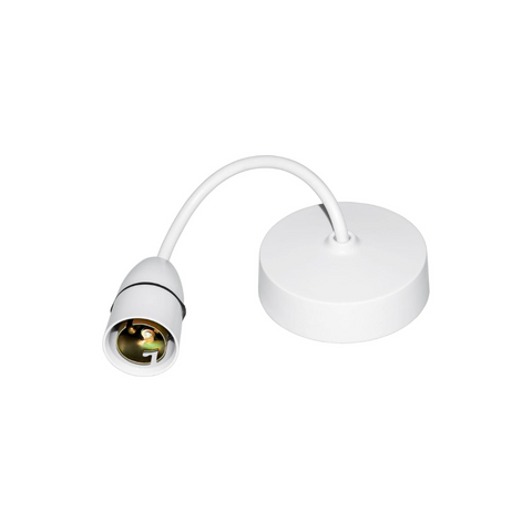 White ceiling pendant light fitting

