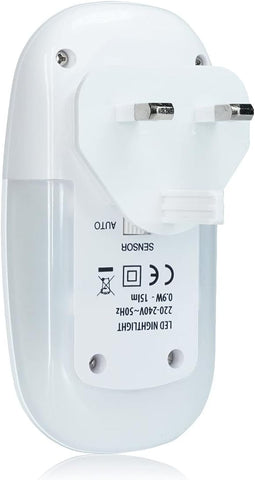 White sensor with visible text and symbols on a white background