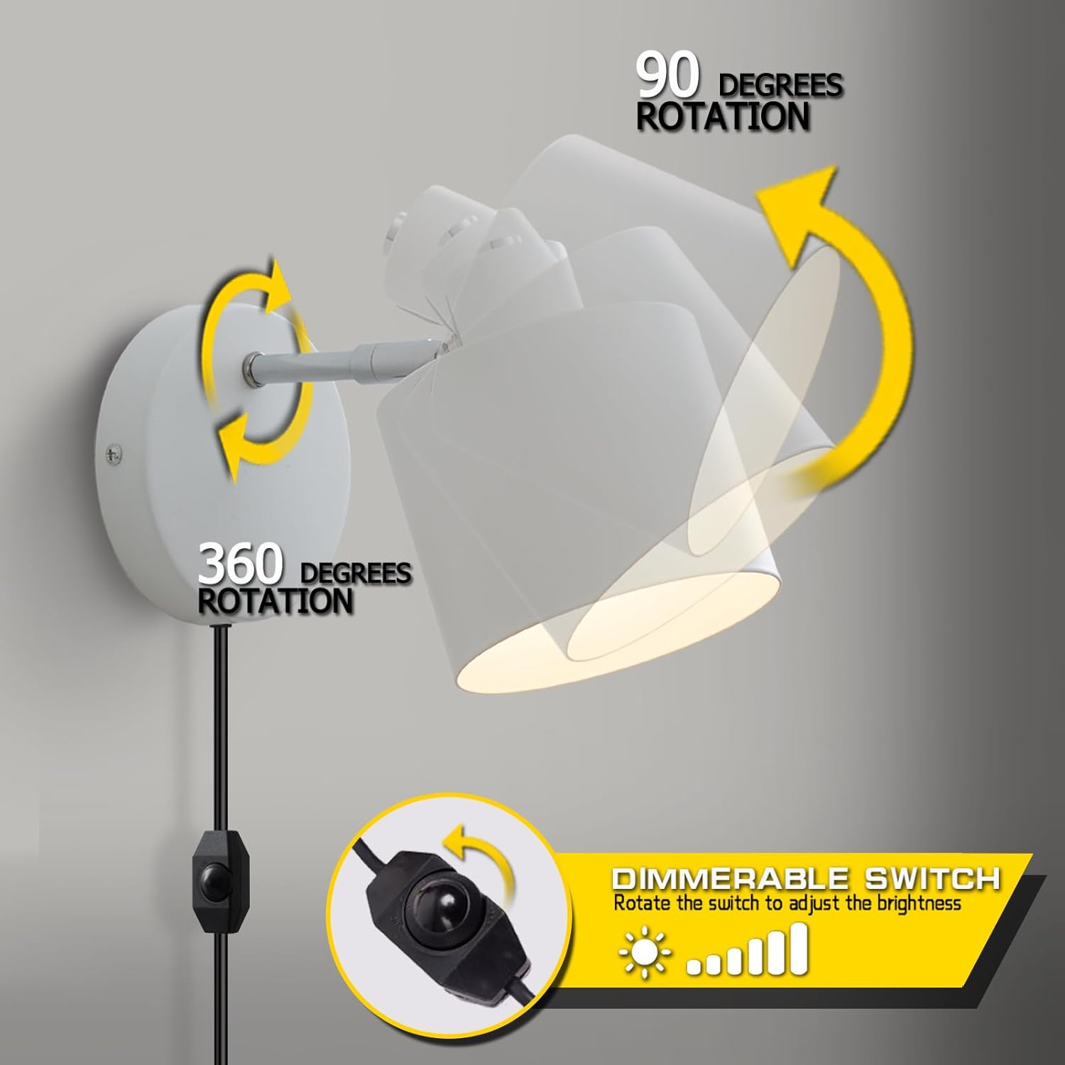 White wall sconce modern

