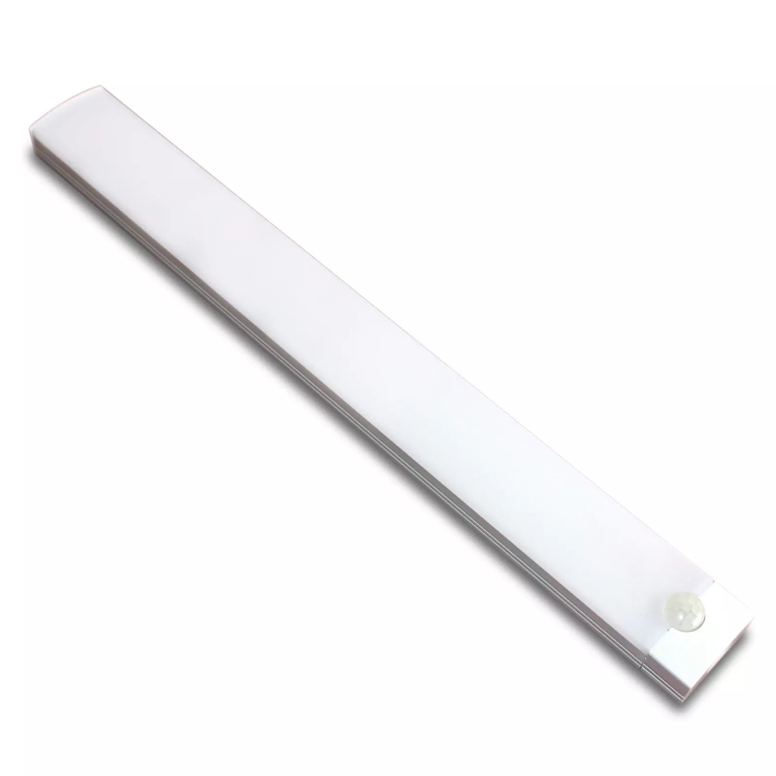 Energy-saving LED strip light installed in a garage for convenient, automatic lighting.

