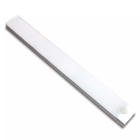Energy-saving LED strip light installed in a garage for convenient, automatic lighting.

