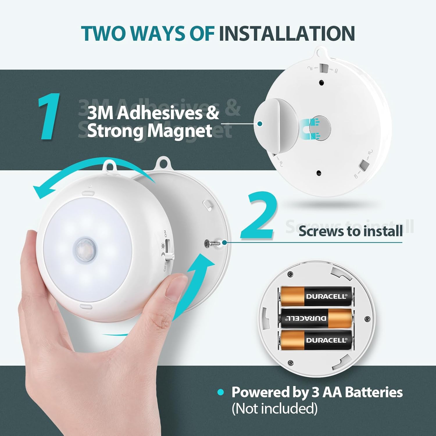 Wireless LED Puck Lights for Closet

