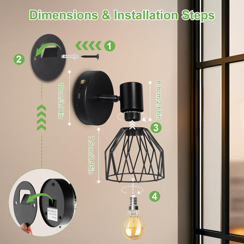 Wireless Wall Lamp with Remote

