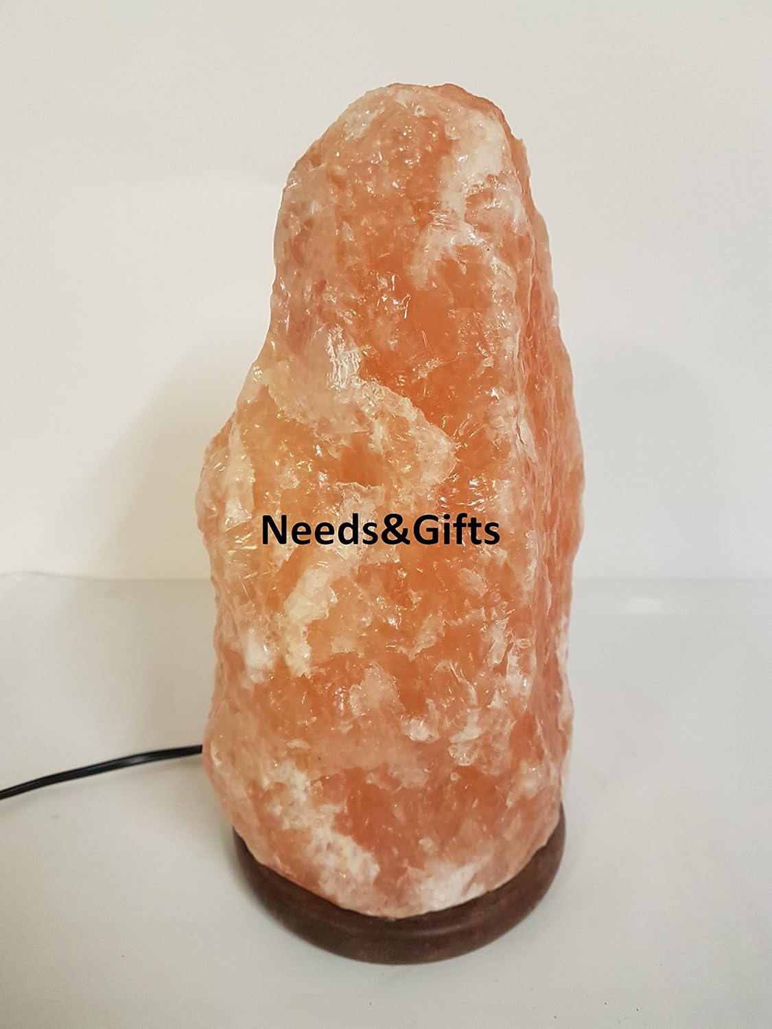 Wooden Base Himalayan Salt Lamp

