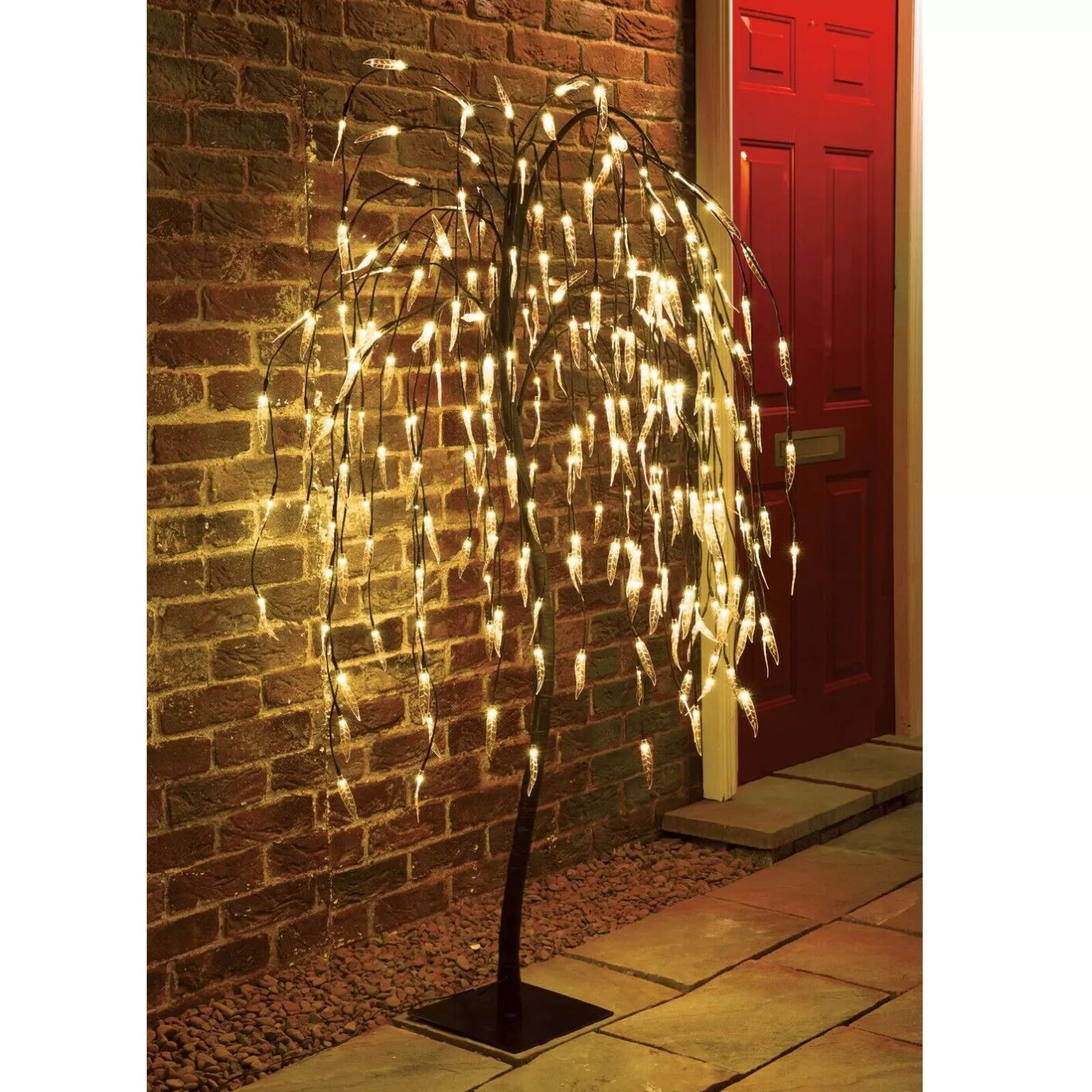 128 LED Outdoor Blossom Tree Lights with Cherry Blossom Design – IP65 Waterproof Solar Powered Garden Decoration Warm White