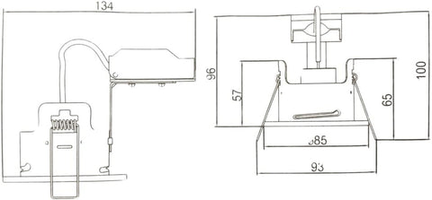 8 Pack - Brushed Chrome IP65 Bathroom & Shower Fire Rated Twist Lock GU10 Recessed Downlight | Air Flow Open Back | 68Mm Cut Out | 240V Class 2 Double Insulated | Push Fit Terminals | Outdoor