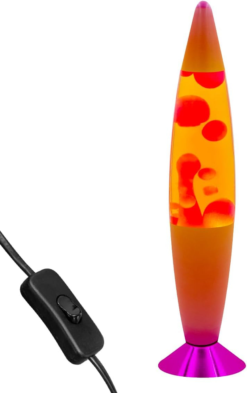 16” Rainbow Lava Lamp, 40Cm Tall | Retro Nostalgia, Calming & Relaxing Motion Wax Light, Decorative Illumination, Sensory Light, Mains Operated