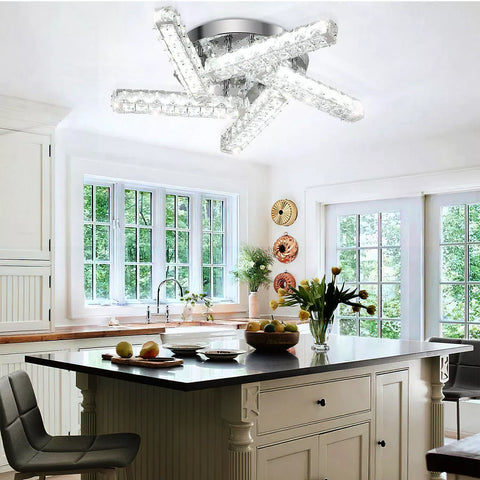 LED Crystal Ceiling Light – Modern Minimalist Lamp