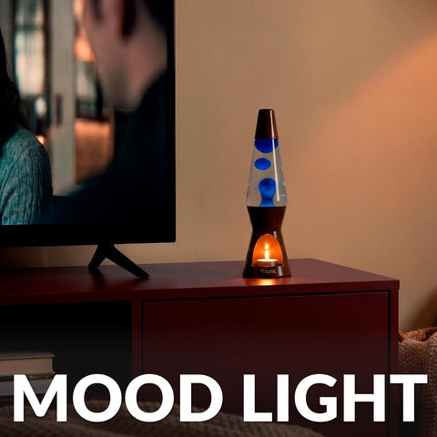 - Motion Mood Lamp with Candle Warmer, Brown & Blue | Eco-Friendly Home Décor. Original Design for Home or Office. Great Gift Idea. 11.4 X 3.3 In. Candle Not Included.