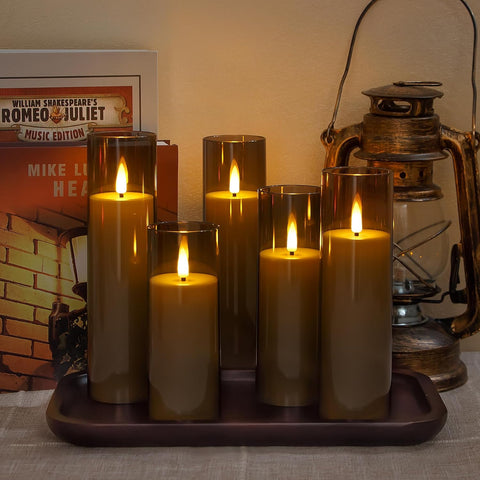 acrylic pillar candles home decor