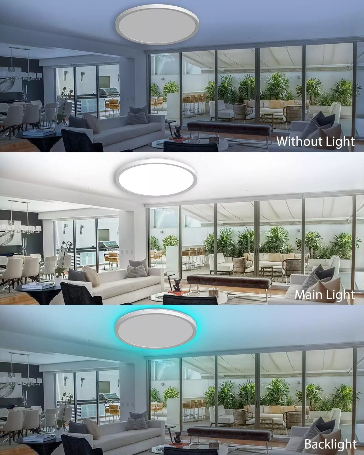 Flush Mount round LED Ceiling Light – Modern & Energy-Efficient