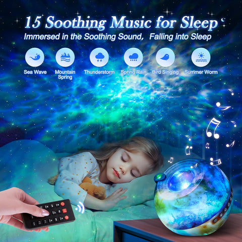aesthetic star projector night light for room