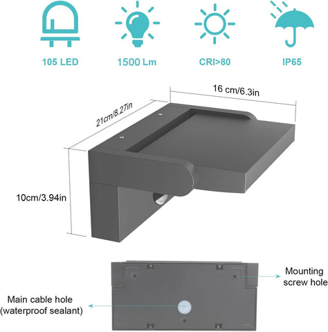 alpha lights motion wall lamp

