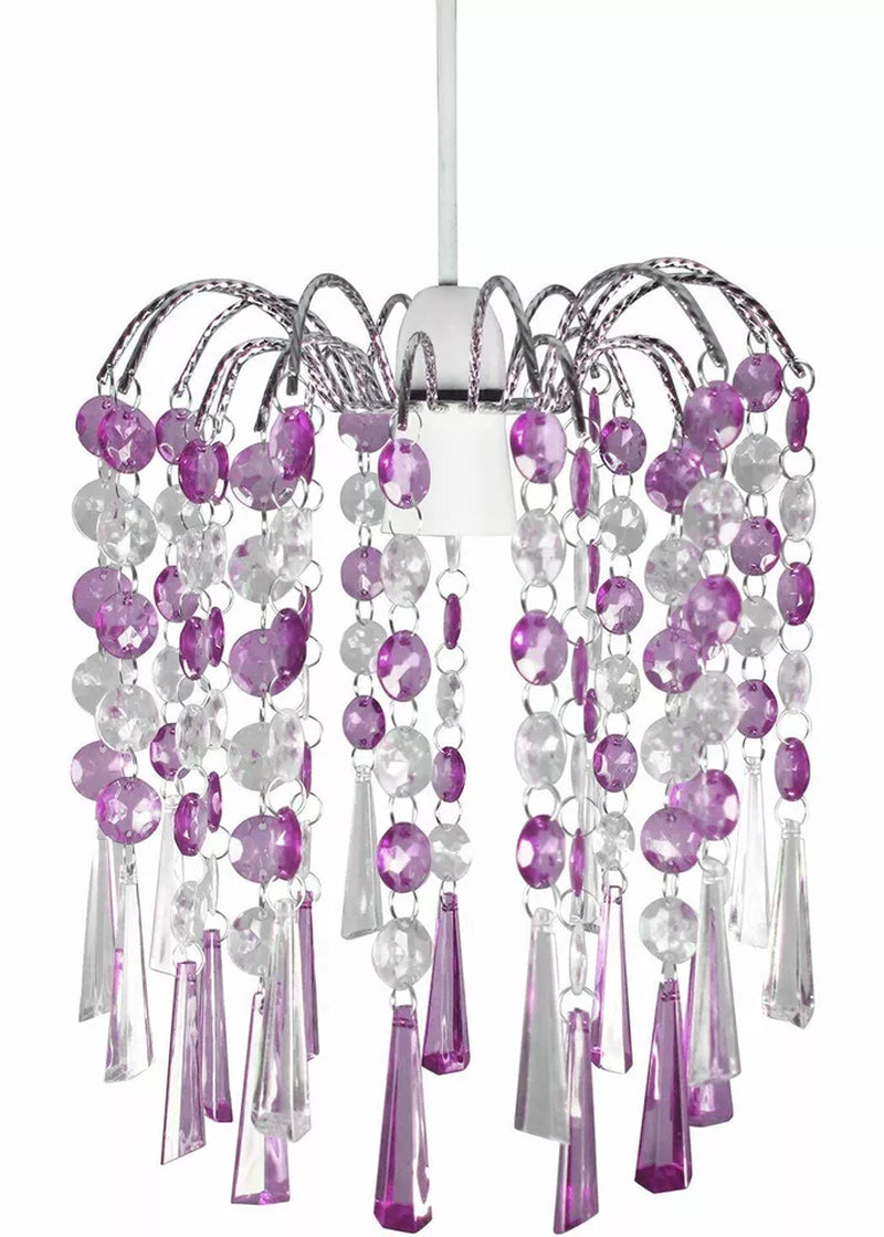 Chandelier Style Ceiling Light Shade – Elegant Acrylic Crystal Pendant