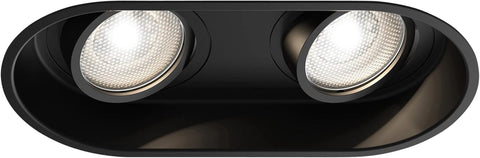 Minima round Fixed IP65 Bathroom Downlight - IP65 Rated - (Matt Black), GU10 Lamp, Designed in Britain - 1249017 - 3 Years Guarantee
