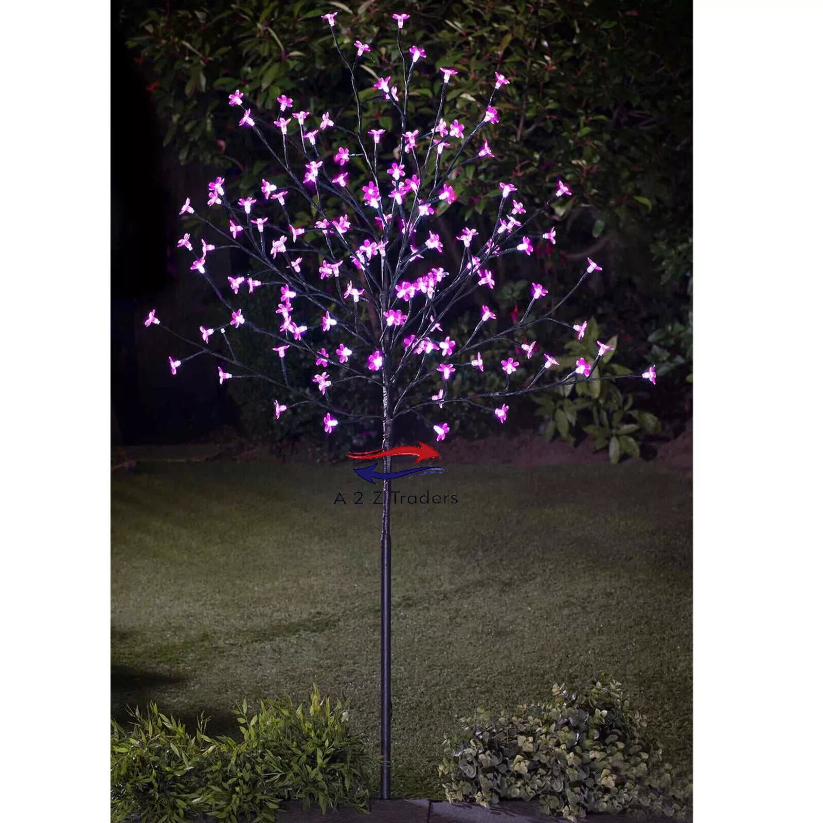 128 LED Outdoor Blossom Tree Lights with Cherry Blossom Design – IP65 Waterproof Solar Powered Garden Decoration Warm White