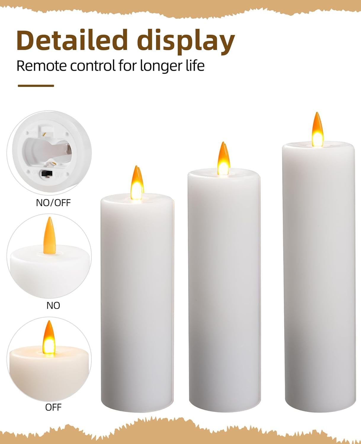 battery operated flameless candles