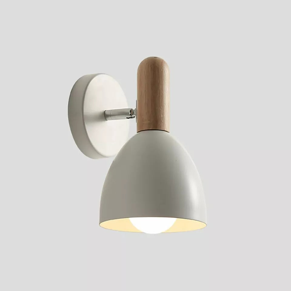 Adjustable Wood Vintage Wall Light 350° Rotatable