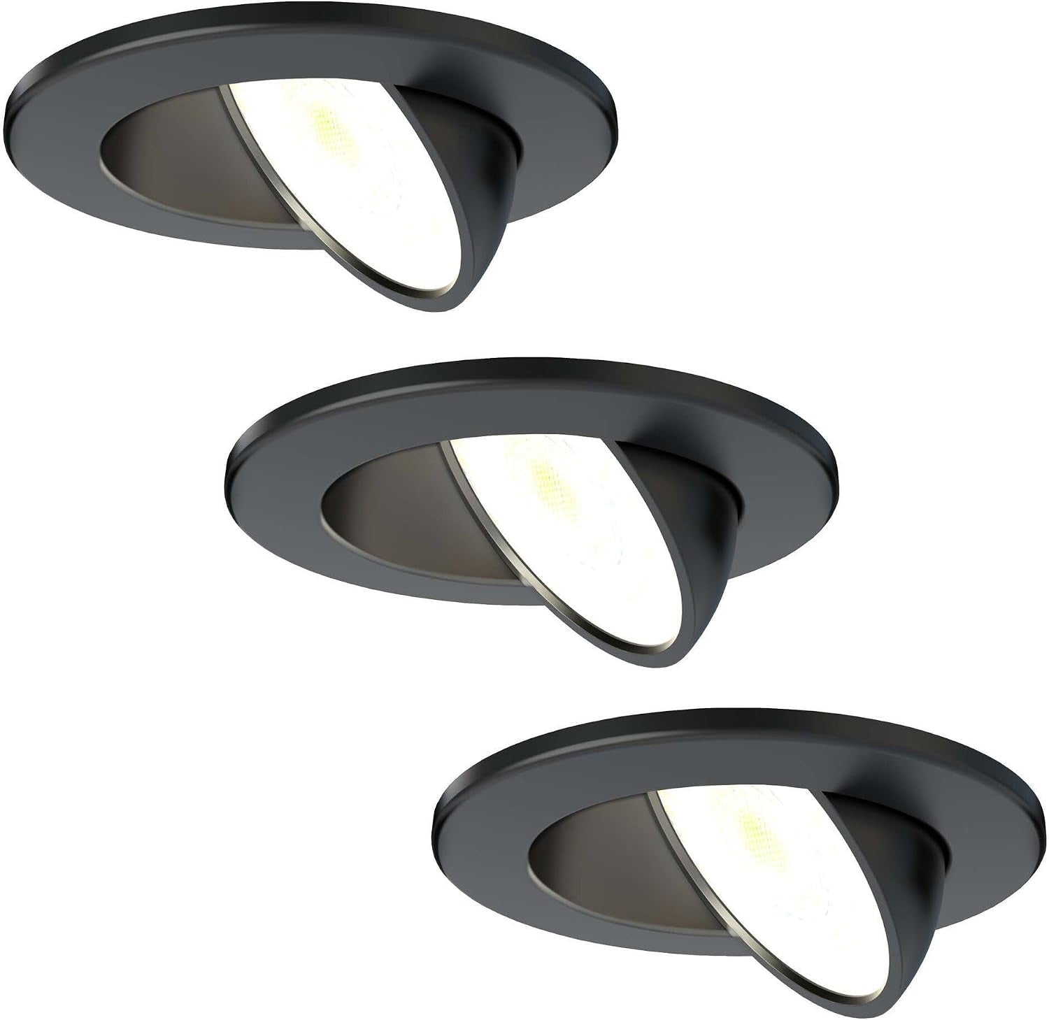 6-Pack LED Downlight White 5W CCT Waterproof IP65 Dimmable | Cutout Size Ø75Mm; Waterproof for Bathroom Shower Zone and Damp Indoor Areas